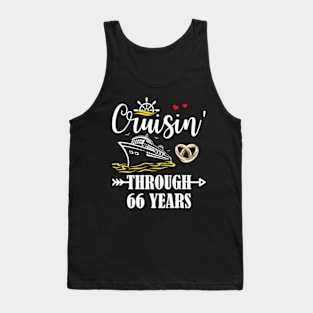 Cruising Through 66 Years Family 66th Anniversary Cruise Couple Tank Top